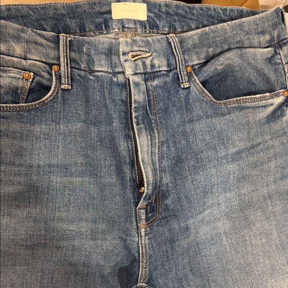 MOTHER Light Blue Straight Jeans